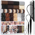 Ikoco 822Pcs Hair Accessories For Girls, Elastic Hair Ties With Neutral Color Clips And Tools