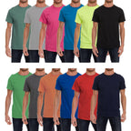 12 Pack Plus Size Men'S Cotton T-Shirt Bulk Big & Tall Short Sleeve Lightweight Premium Fitted Classic Tees