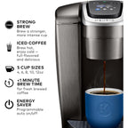 Keurig K-Elite Single Serve K-Cup Pod Coffee Maker, with Strength and Temperature Control, Iced Coffee Capability, 8 to 12oz Brew Size, Programmable, Brushed Slate