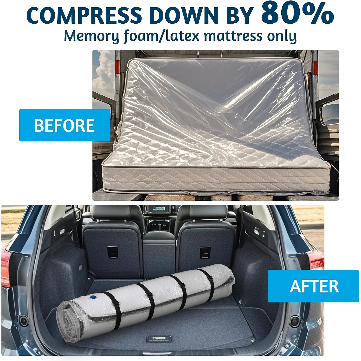 Vacuum Mattress Bag For Memory Foam And Latex