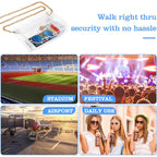 HAOGUAGUA Clear Purse for Women, Clear Bag Stadium Approved, See Through Clear Handbag for Concerts Sports Events