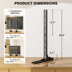 TAVR Universal Table Top TV Stand Mount, TV Legs for Most 20-75 Inch TVs, Replacement TV Feet with Great Load-Bearing Holds up to 110 lbs, TV Stands Base with Cable Management, Max VESA 800x600 mm