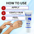 Finipil Lait 50 Antiseptic Cream – Post Hair Removal & Ingrown Hair Treatment, Cools & Soothes Skin, 1.5 Ounce