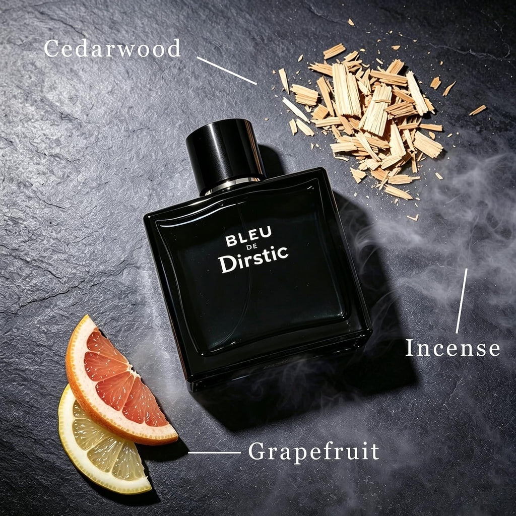 Noir Blue De Paris For Men - Sophisticated Woody Aromatic Cologne, Long Lasting Fresh Masculine Scent Spray, 3.4 Fl Oz (The Iconic French Midnight Profile)