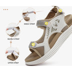 Kuailu Womens Orthopedic Walking Sandals With Comfortable Arch Support Recovery Sport Relief Plantar Fasciitis Summer Outdoor Hiking Adjustable Strap Platform Cushion Shoes
