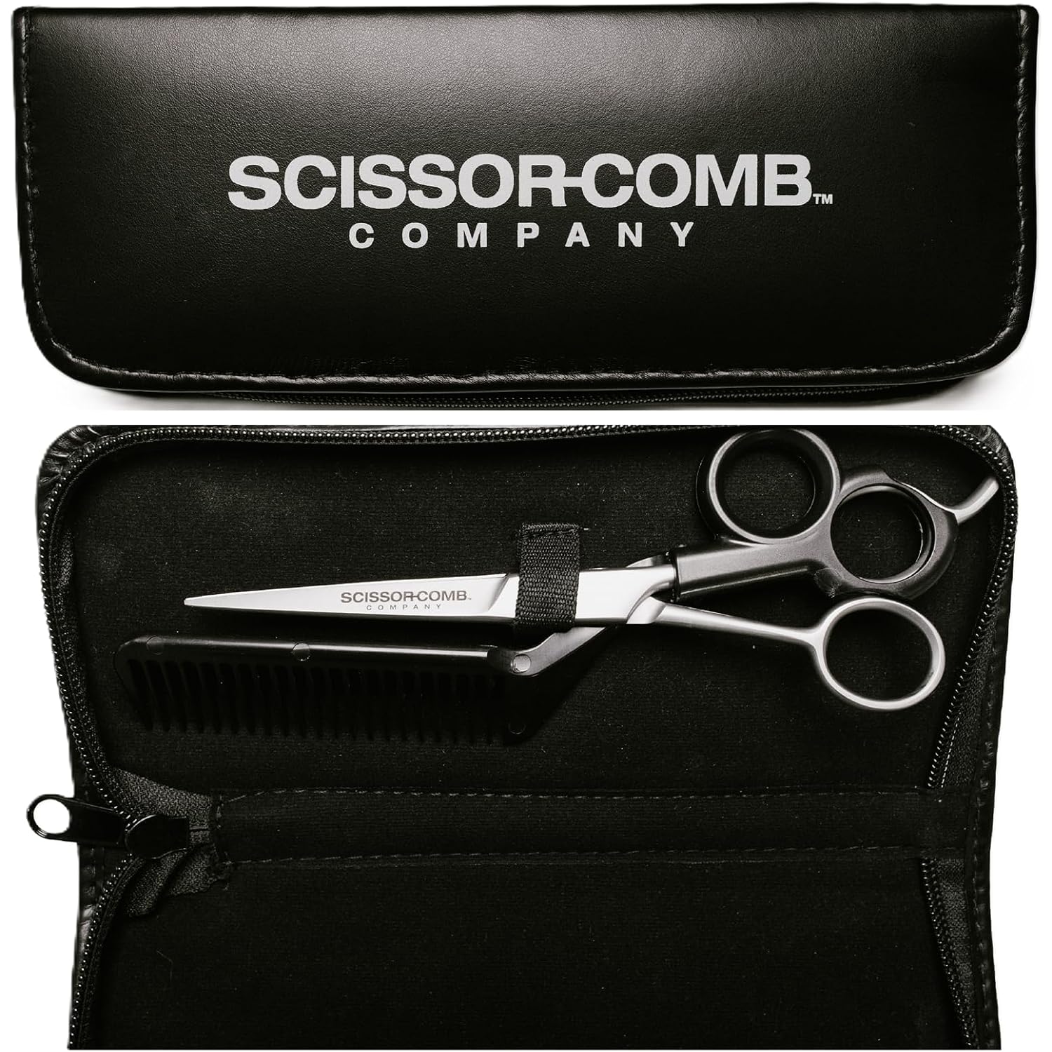 Scissor Comb 2 In 1 Hair Scissors With Comb Attached - Cut And Trim Hair At Home With Great Diy Hair Cutting Tool - Professional 440C Stainless Steel Shears With Comb