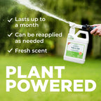 Wondercide - Ready To Use Flea, Tick, And Mosquito Yard Spray With Natural Essential Oils – Mosquito And Insect Killer, Treatment, And Repellent - Plant-Based - Safe Around Pets, Plants, Kids - 32 Oz