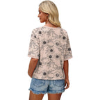 WIHOLL Womens T Shirts Loose Fit Short Half Sleeve Crew Neck Oversized Tshirts Color Block Summer Tops Fashion 2026