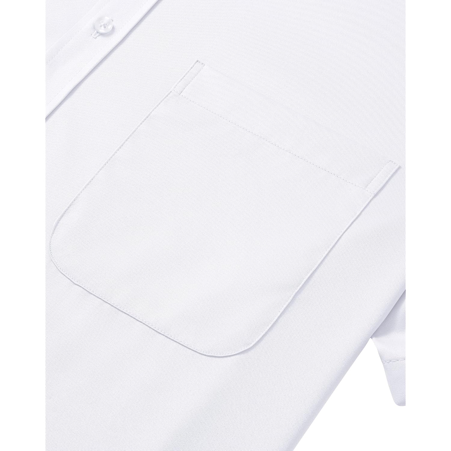 J.Ver Mens Short Sleeve Dress Shirts Solid Wrinkle Free Casual Button Down Shirt With Pocket