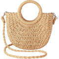 JOLLQUE Straw Beach Bag for Women, Crochet Crossbody Bags Small Boho Purse,Top Handle Cute Woven Handbag Wicker Clutch 2026