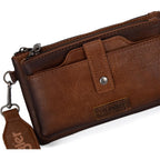 Wrangler Crossbody Wallet Purses Multi-Function Card Holder Purse With Double Zipper