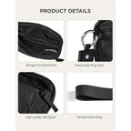 Womens Wallet Card Holder Purse With Zipper Quilted Phone Wallet Rfid Blocking Small Wristlet Wallets For Everyday, Travel (Black)