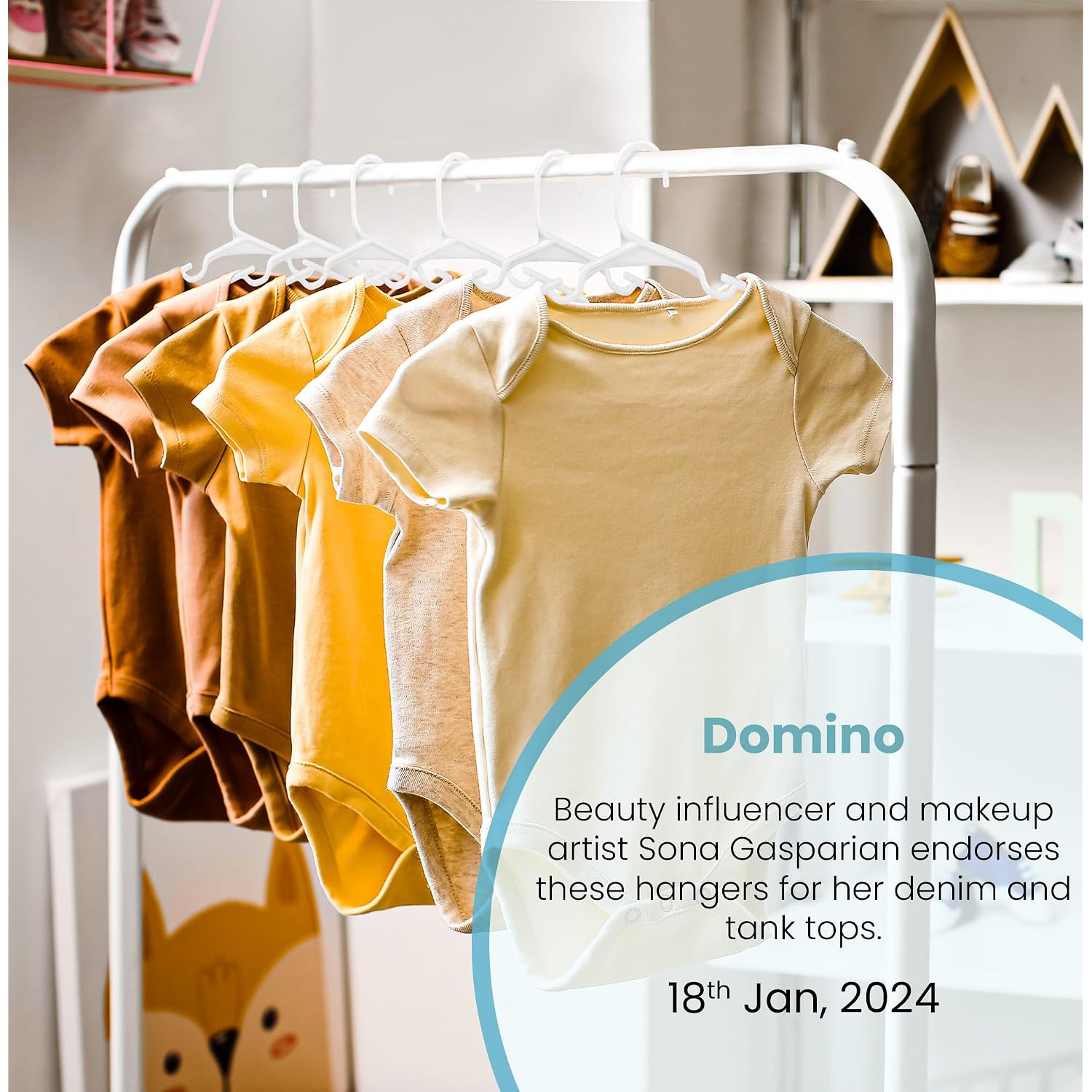 Utopia Home Kids Hangers 60 Pack – 11.5 Inch Baby Closet Hangers White | Plastic Baby Hangers | Fits Children'S & Infant Clothes | Gentle On Delicate Garments