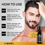 Beaueli 5% Minoxidil For Men & Women Hair Growth, Beard Growth, Hair Loss Treatment, Unisex Adult 1Oz