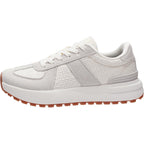 WHITIN Women's Wide Toe Box Retro Patchwork Sneaker | Cushion Support | Width Walking Shoes