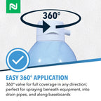 Nibor-D Insecticide Foam With Igr, Ready-To-Use For Fly And Cockroach Control, 360 Degree Application, Includes 17" Hose (1 Pack, 21 Oz Can)
