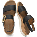 Ubfen Womens Low Wedge Walking Sandals With Arch Support | Open Toe Sandals Adjustable Instep And Ankle Straps For Summer Everyday Outfits, Travel,Vacation