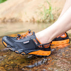Humtto Men'S Amphibious Water Shoes - Hiking Sandals For Men Outdoor Water Sandal Closed Toe Non-Slip River Shoes Summer Quick Drying Aqua Shoe