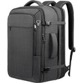 Carry On Backpack For 1-10 Days Trips, Extra Large 40L-50L Travel Backpack Tsa Approved, Expandable Laptop Bagpack, Water Resistant Bag Compatible With 17.3 Inch Laptops, Black