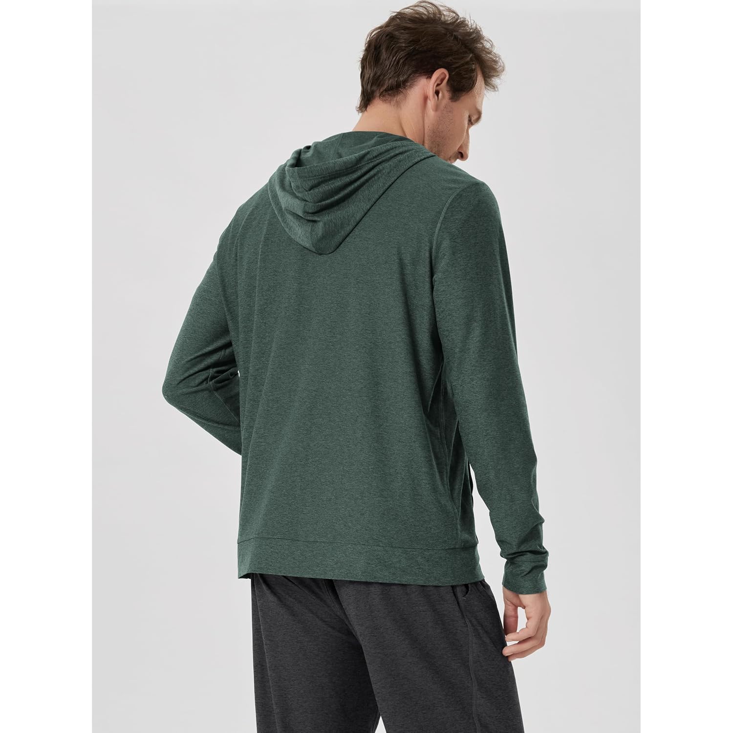 Ododos Men'S Full-Zip Hoodie - Odstratum Tech Ultra Soft Outfit Upf 50+ Performance Hooded Jacket With Pockets