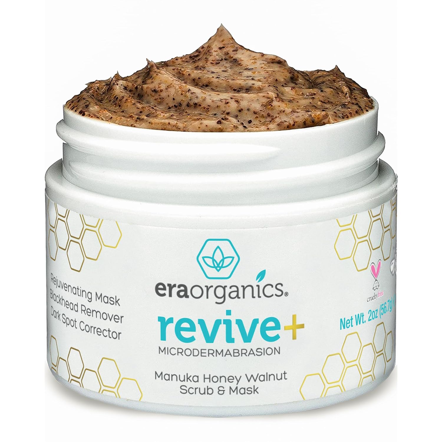 Manuka Honey Exfoliating Face Scrub – Gentle Microdermabrasion Face Exfoliator To Help Smooth, Soften & Balance With Moisturizing Organic Superfoods 2Oz