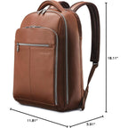 Samsonite Classic Leather Backpack, Cognac , One Size