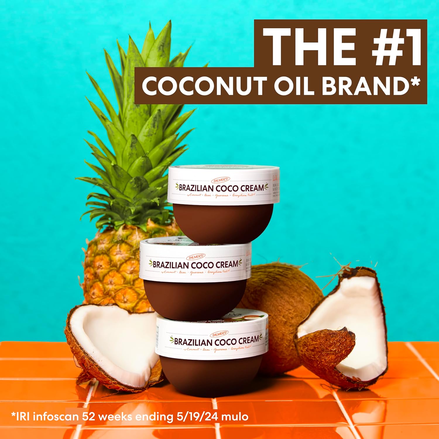 Palmer'S Coconut Oil Formula Brazilian Coco Cream With Vitamin E, 8.8 Fl Oz, Whipped Bum, Bust & Body Cream, Helps With Skin Tightening & Firming