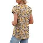 Womens Summer Tops Dressy Casual Blouses Short Sleeve Shirts For Women Business Casual Beach Vacation Outfits