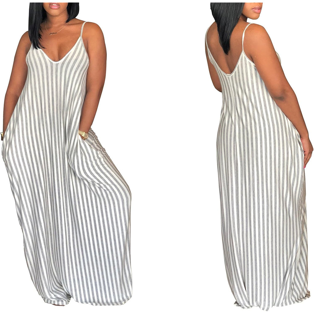 Shekiss 2026 Women'S Casual Summer Floral Long Maxi Dresses Floor Length Sleeveless Plus Size Sundresses