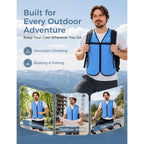 Cooling Vest With Pockets 12 Pcs Gel Ice Pack Vest Adjustable Fit Ice Jacket