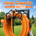 Garden Hose Holder, Heavy Duty, Freestanding For Outside, Metal | Detachable Water Hose Holder Stand, Garden Hose Reel Rack And Hose Storage Organizer For Outside Yard