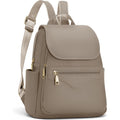 Backpack Purse For Women, Causal Backpack With Built-In Rfid Wallet & 11" Tablet Sleeve, Stylish Travel Daypack For Daily Khaki