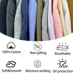 vidsel 100% Cotton Skull Caps for Men Women Breathable Night Cap Sleep Hats Soft Lightweight Running Beanie Helmet Liner 2 Pink & Light Purple