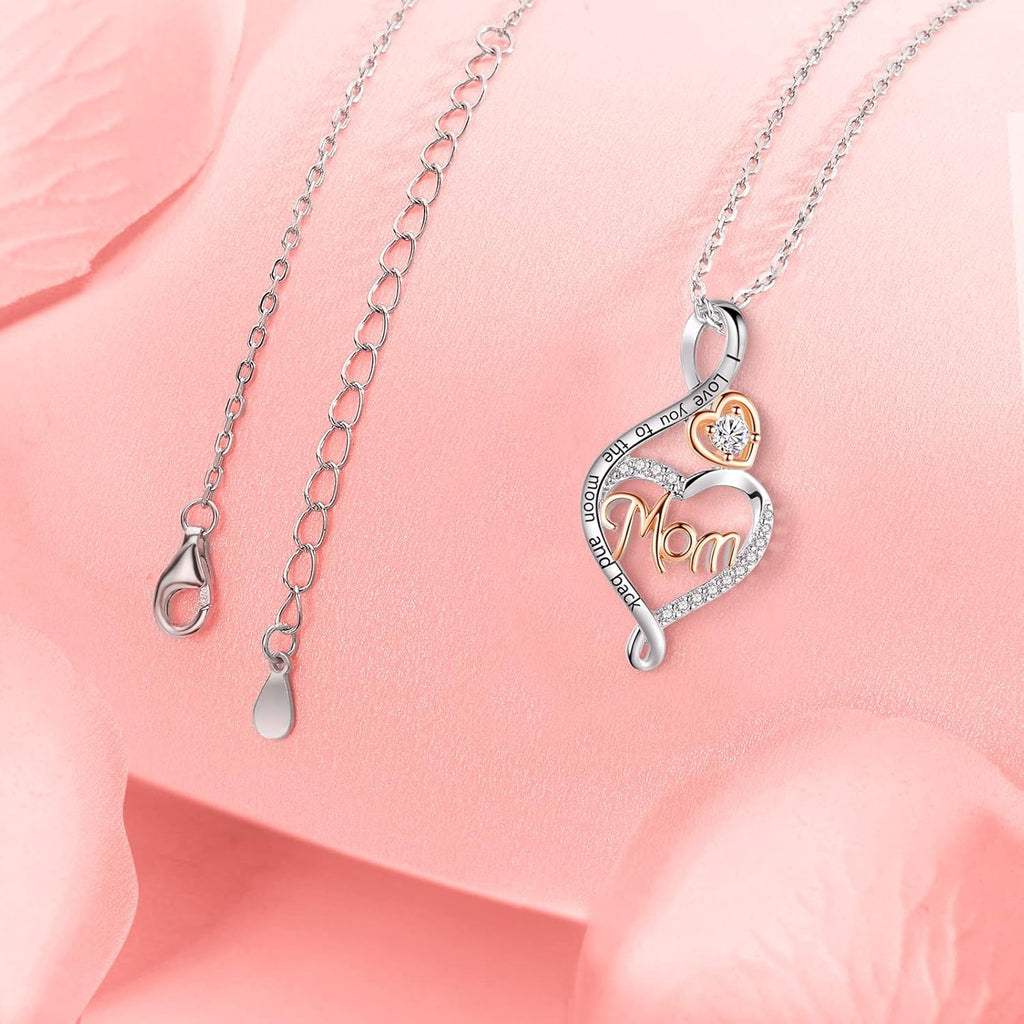 BFF&UNICORN Gifts for Women, Sterling Silver Mom Nana Grandma Necklace for Women, Birthday Mothers Day Jewelry Gifts for Mom Grandma Wife from Daughter Son