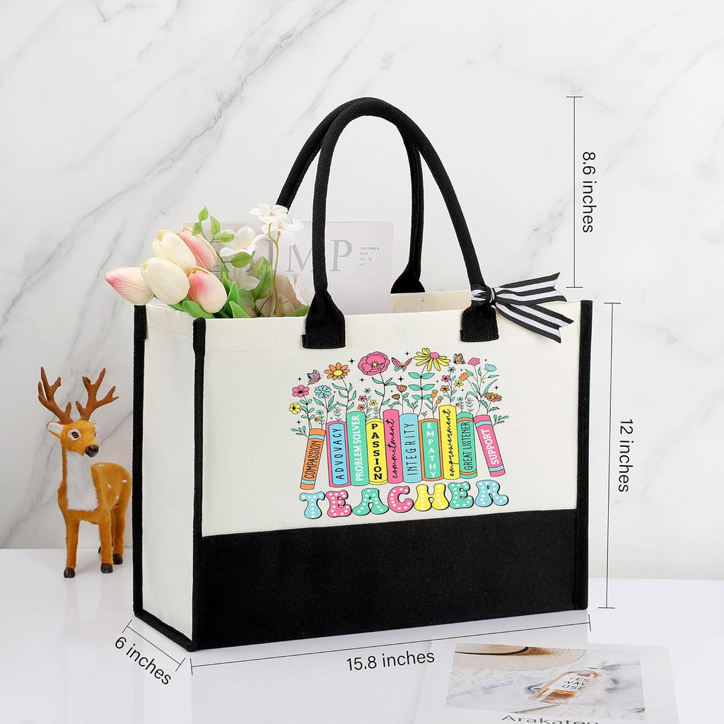Teacher Appreciation Gifts for Women, End of Year Thank You Gifts for Teachers Basket Set of 7