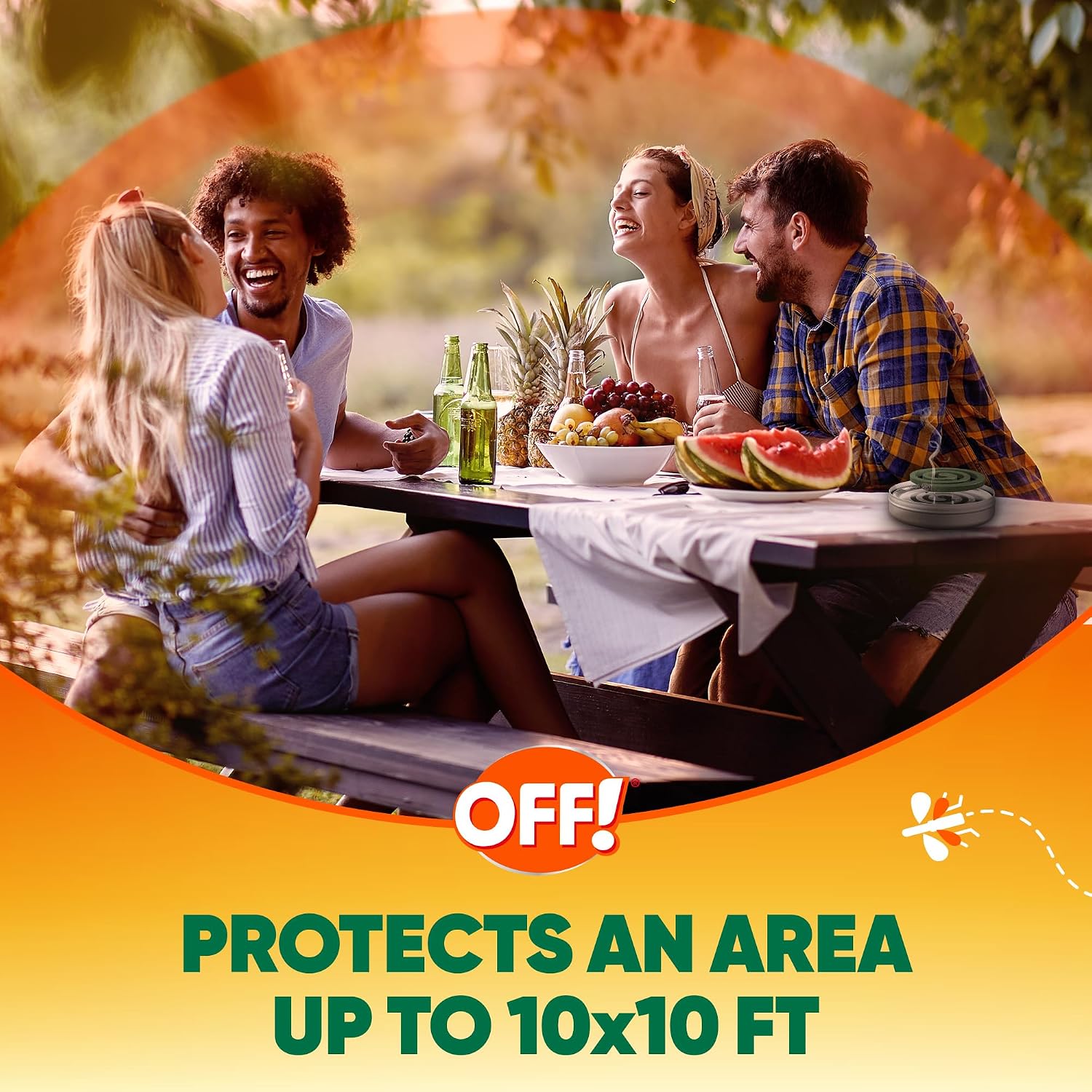 Off! Backyard Mosquito Repellent Coil Refills, Perfect For Outdoor Patios Country Fresh Scent, 6 Count