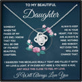 Daughter Gift From Mom Mother Daughter Necklace Birthday Graduation Christmas Jewelry Gifts For My Beautiful Daugther Adult with Message Card and Box