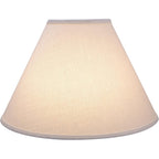 Aspen Creative Transitional Hardback Empire Shaped Spider Construction Lamp Shade, 18" Wide (7" X 18" X 12 1/2"), Off White