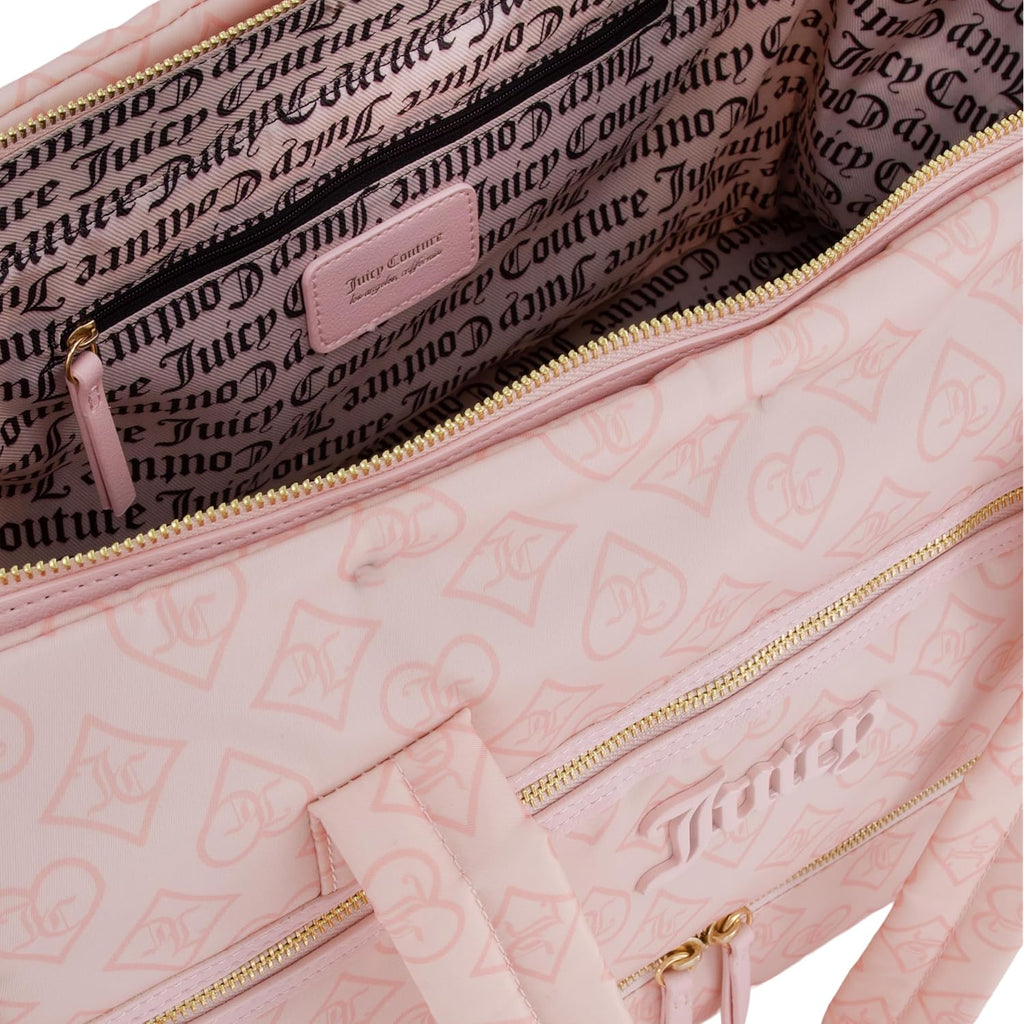 Juicy Couture Women'S Juicy To Go Weekender Bag, Stylish & Versatile Tote For Everyday & Travel