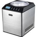 Whynter Ice Cream Maker Machine Automatic 2.1 Qt. Upright With Built-In Compressor, Lcd Digital Display & Timer, No Pre-Freezing, Icm-201Sb, Stainless Steel