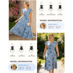 Grace Karin 2026 Women Summer Dress,Maxi Short Sleeve Floral Dresses,Semi Formal Flowy Wedding Guest Dress With Pocket