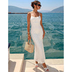 Zesica Women'S Summer Floral Spaghtti Straps Midi Dress 2026 Bodycon Sleeveless Square Neck Casual Beach Long Dresses