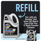 Roundup Dual Action 365 Weed & Grass Killer Plus 12 Month Preventer Refill | Tomcat Mouse Killer, Child Resistant, Refillable Station - Tamper-Resistant Indoor Bait Station With Clear Monitoring Window