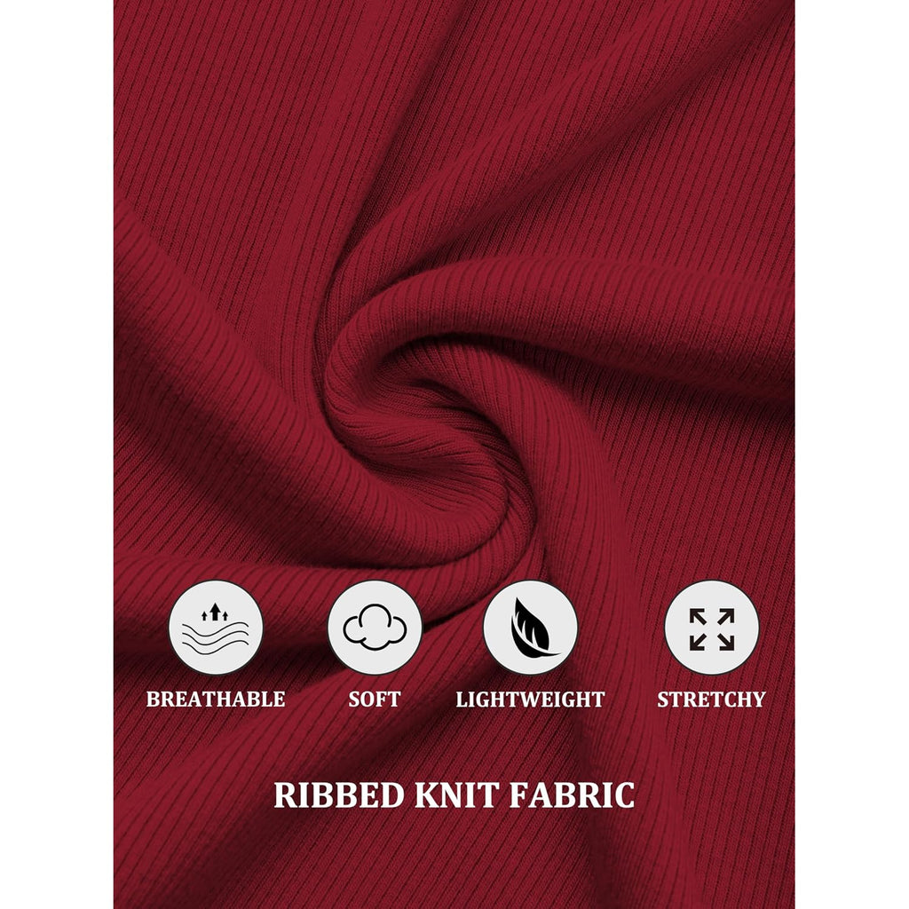 Gkbk Womens Sleeveless Tank Top Form Fitting Spaghetti Strap Scoop Neck Ribbed Knit Basic Cami Layering Shirts