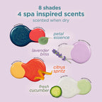 Sally Hansen Color Therapy Scented Nail Polish | Biotin, Argan Oil, Long Lasting, Healthy Nails, Nail Strengthener, Opaque | 383 Air of Calm, Lavender Bliss | Light Purple Nail Color