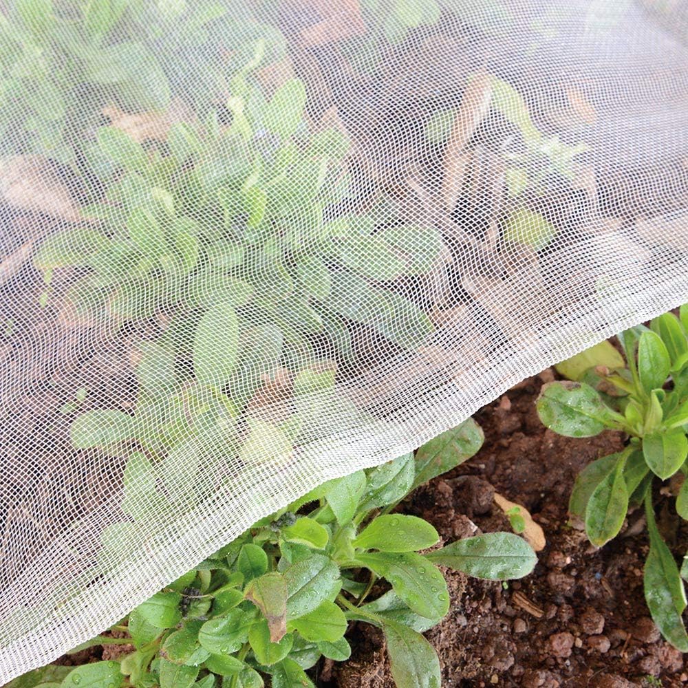 Garden Netting Pest Barrier: 4'X10' Fine Bug Netting For Garden Protection Row Cover Raised Bed Screen Mesh Greenhouse Mosquito Net, Protecting Tree Plants Vegetable Flowers Fruits