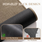 chakme Bathroom Rugs Mat 24x17, Ultra Thin Non Slip Bath Mat Small Quick Dry Absorbent Bath Mat for Bathroom Floor, (Dark Beige, 24"x17")
