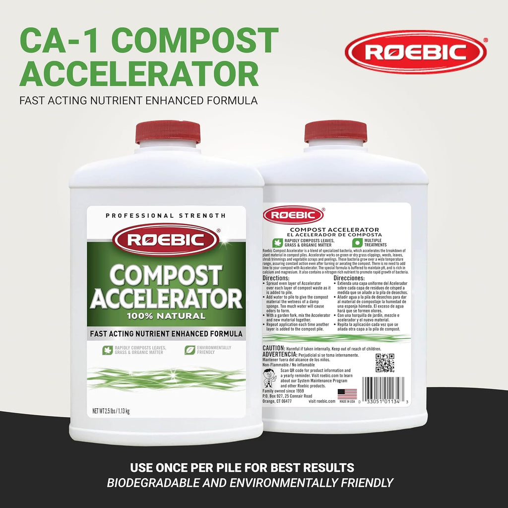 Roebic Ca-1 Bacterial Compost Accelerator: 2.5 Pounds, For Faster Composting