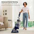 Shark Upright Vacuum Cleaner | Navigator Lift-Away Deluxe | Pet Hair, Carpet & Hard Floor Cleaning | Upholstery & Crevice Tool | Hepa Filter | Swivel Steering | Large Dust Cup Capacity | Blue | Nv360