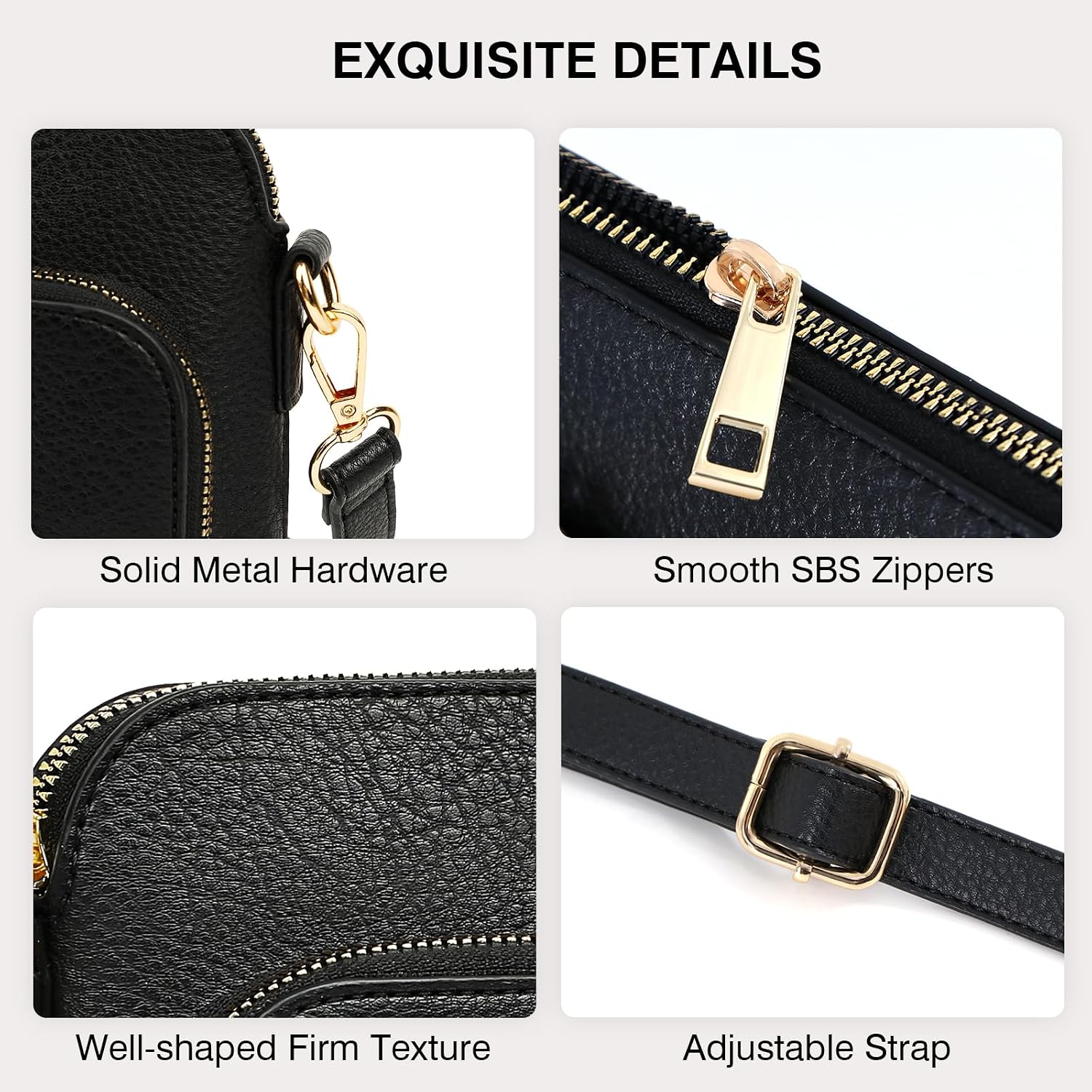 Crossbody Bag For Women - Pu Leather Shoulder Bag Trendy Small Crossbody Purse Bag For Travel Work Party